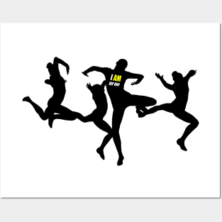 IAHH-SILHOUETTE-WOMEN IN MOTION Posters and Art